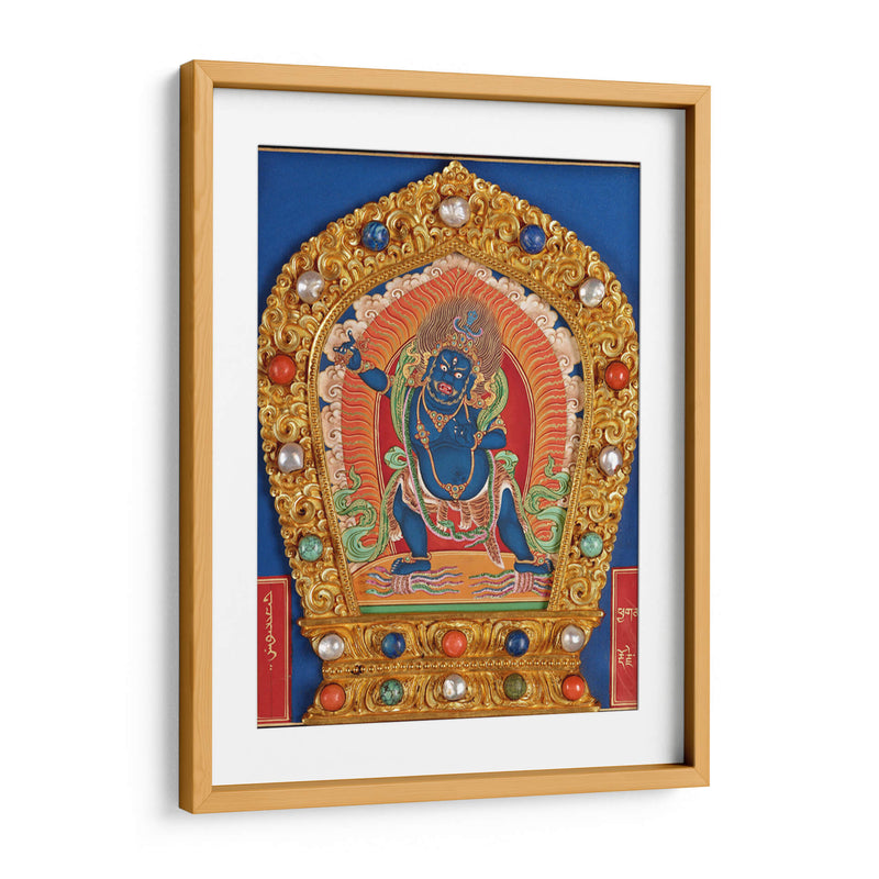 Canon budista del dragón tibetano (Imágenes de figuras sagradas budistas-Vajrapāni) | Cuadro decorativo de Canvas Lab