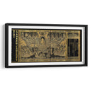 Transcripción del Avatamsaka Sutra (El Sutra de la guirnalda de flores) en papel dorado e índigo | Cuadro decorativo de Canvas Lab