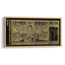 Transcripción del Avatamsaka Sutra (El Sutra de la guirnalda de flores) en papel dorado e índigo | Cuadro decorativo de Canvas Lab