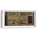 Transcripción del Avatamsaka Sutra (El Sutra de la guirnalda de flores) en papel dorado e índigo | Cuadro decorativo de Canvas Lab