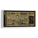 Transcripción del Avatamsaka Sutra (El Sutra de la guirnalda de flores) en papel dorado e índigo | Cuadro decorativo de Canvas Lab