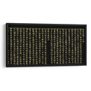 Transcripción de Mireuk hasaenggyeong (El Sutra Maitreya) en oro sobre papel índigo | Cuadro decorativo de Canvas Lab