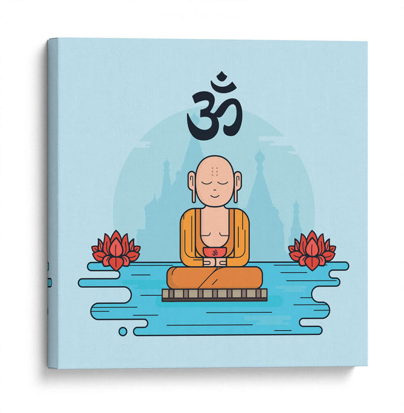 Om monk | Cuadro decorativo de Canvas Lab