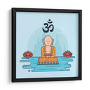 Om monk | Cuadro decorativo de Canvas Lab