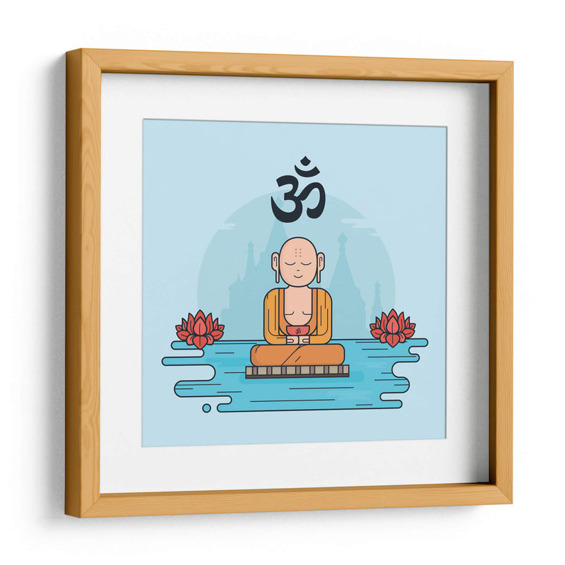 Om monk | Cuadro decorativo de Canvas Lab