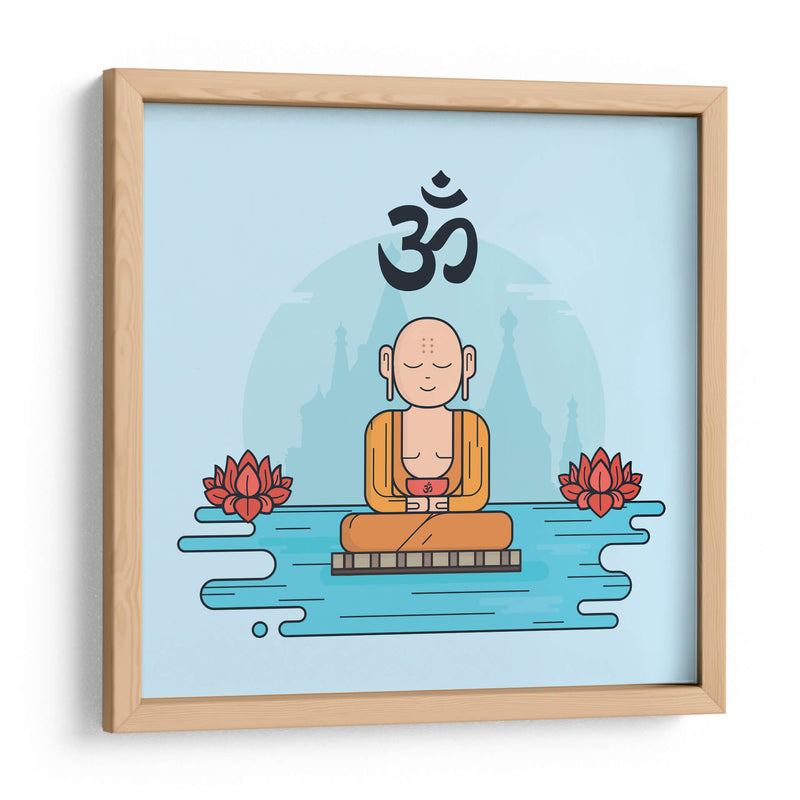 Om monk | Cuadro decorativo de Canvas Lab