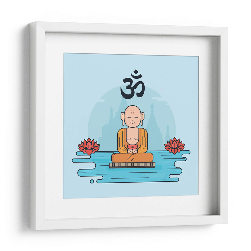 Om monk | Cuadro decorativo de Canvas Lab