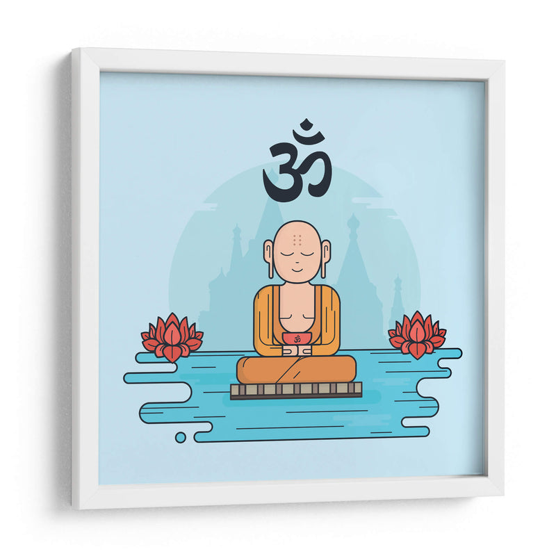 Om monk | Cuadro decorativo de Canvas Lab