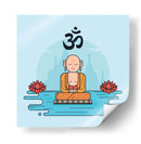 Om monk | Cuadro decorativo de Canvas Lab