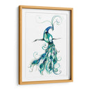 Aquarelle Peacock I - Jennifer Goldberger | Cuadro decorativo de Canvas Lab