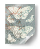 Flores Y Mariposas I - Jennifer Goldberger | Cuadro decorativo de Canvas Lab