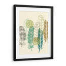 Plumas En Una Fila I - Jennifer Goldberger | Cuadro decorativo de Canvas Lab