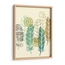 Plumas En Una Fila I - Jennifer Goldberger | Cuadro decorativo de Canvas Lab