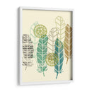 Plumas En Una Fila I - Jennifer Goldberger | Cuadro decorativo de Canvas Lab