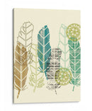 Plumas En Una Fila Ii - Jennifer Goldberger | Cuadro decorativo de Canvas Lab