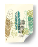 Plumas En Una Fila Ii - Jennifer Goldberger | Cuadro decorativo de Canvas Lab