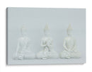 Tres budas blancos | Cuadro decorativo de Canvas Lab
