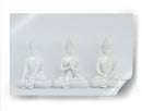 Tres budas blancos | Cuadro decorativo de Canvas Lab