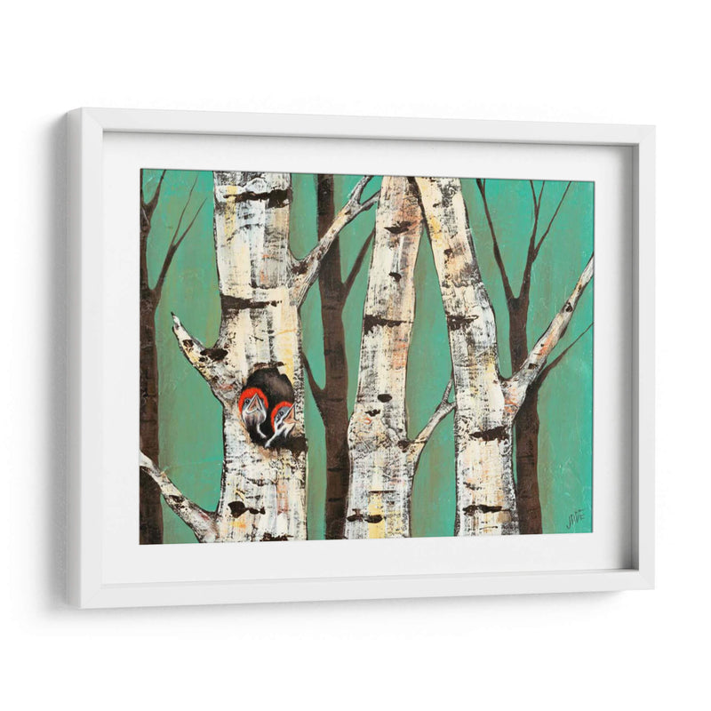 Birch Grove En Teal I - Jade Reynolds | Cuadro decorativo de Canvas Lab