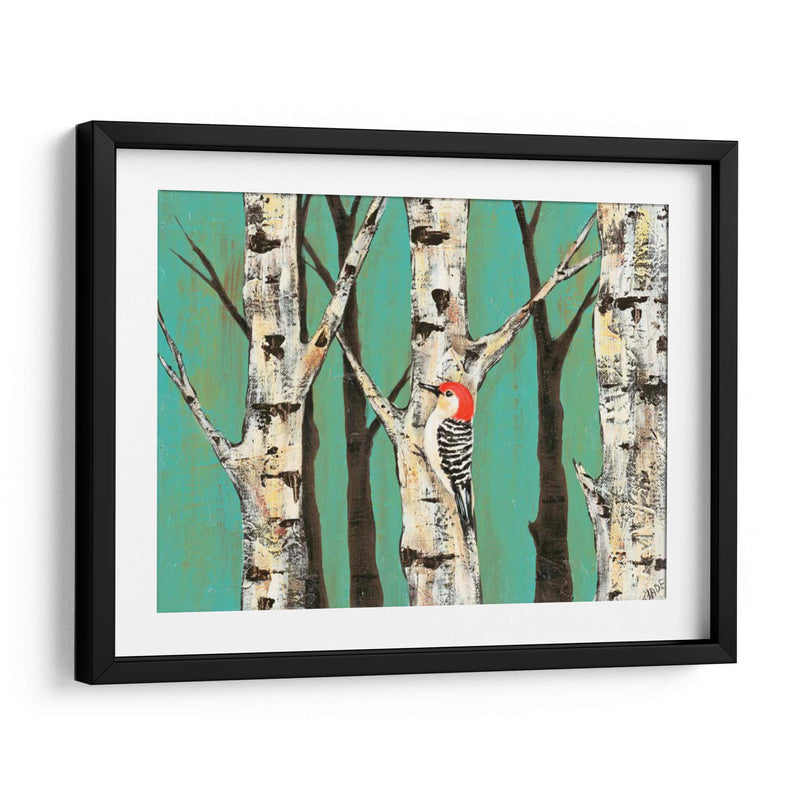 Birch Grove En Teal Ii - Jade Reynolds | Cuadro decorativo de Canvas Lab