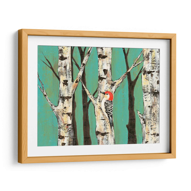 Birch Grove En Teal Ii - Jade Reynolds | Cuadro decorativo de Canvas Lab