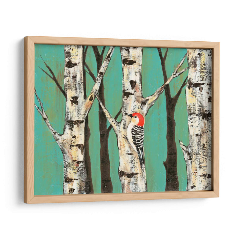 Birch Grove En Teal Ii - Jade Reynolds | Cuadro decorativo de Canvas Lab