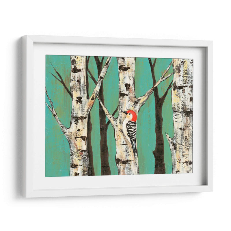 Birch Grove En Teal Ii - Jade Reynolds | Cuadro decorativo de Canvas Lab