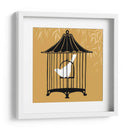 Silueta De Birdcage I - June Erica Vess | Cuadro decorativo de Canvas Lab