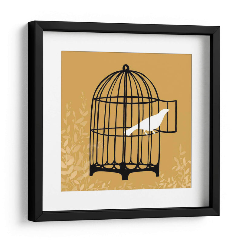 Silueta De Birdcage Ii - June Erica Vess | Cuadro decorativo de Canvas Lab