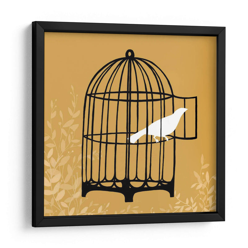 Silueta De Birdcage Ii - June Erica Vess | Cuadro decorativo de Canvas Lab