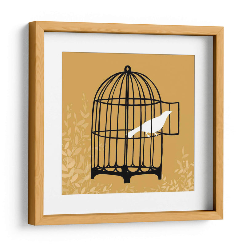 Silueta De Birdcage Ii - June Erica Vess | Cuadro decorativo de Canvas Lab