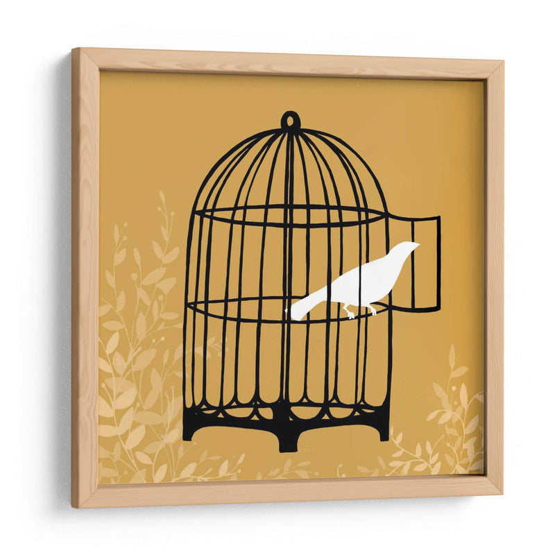 Silueta De Birdcage Ii - June Erica Vess | Cuadro decorativo de Canvas Lab