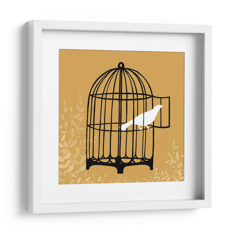 Silueta De Birdcage Ii - June Erica Vess | Cuadro decorativo de Canvas Lab