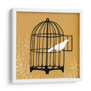 Silueta De Birdcage Ii - June Erica Vess | Cuadro decorativo de Canvas Lab