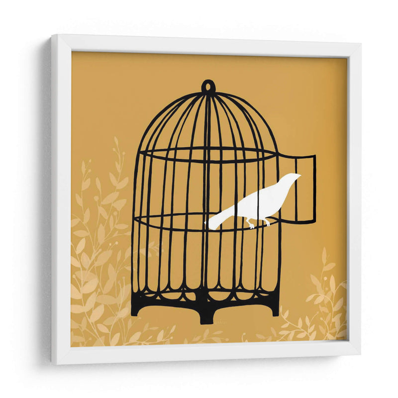 Silueta De Birdcage Ii - June Erica Vess | Cuadro decorativo de Canvas Lab
