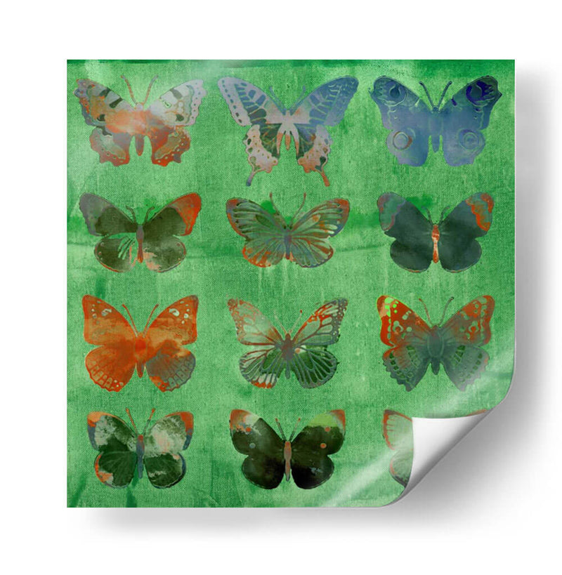 Mariposas En Verde - Sisa Jasper | Cuadro decorativo de Canvas Lab