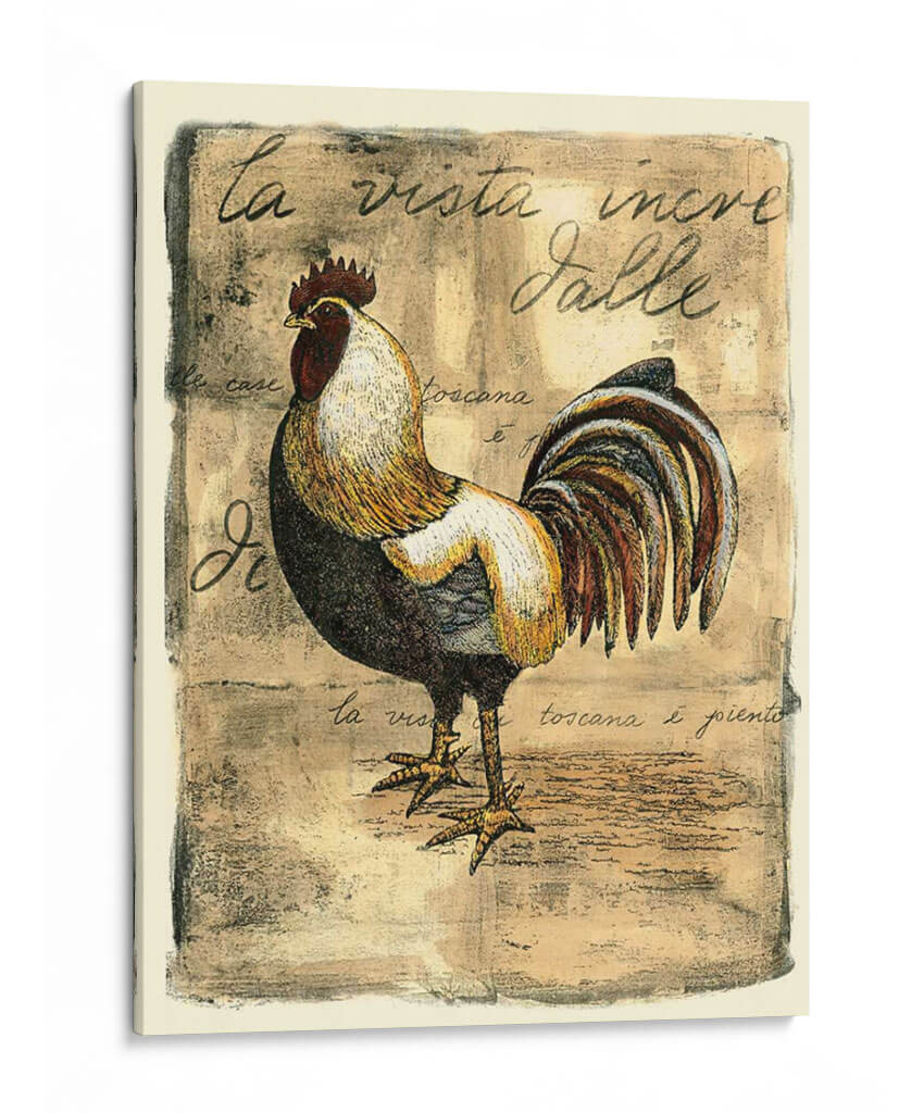 Toscana Rooster Ii - D. Bookman | Cuadro decorativo de Canvas Lab