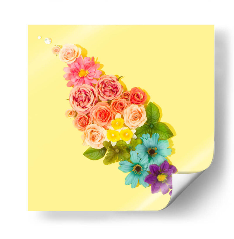 Arreglo de flores coloridas | Cuadro decorativo de Canvas Lab