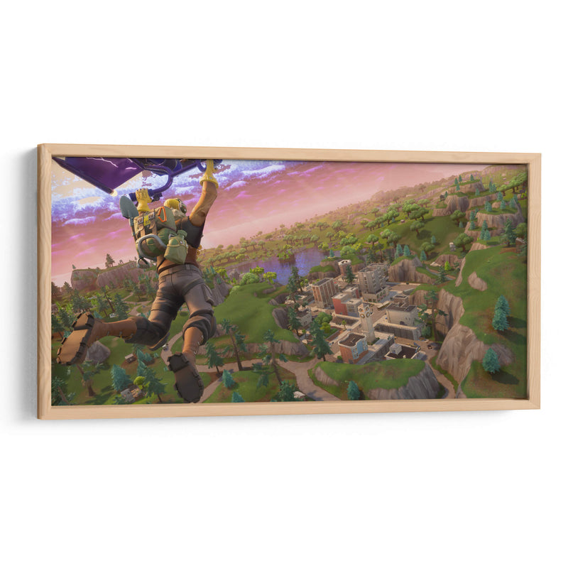 Arriving Fortnite | Cuadro decorativo de Canvas Lab