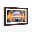 Atardecer radial | Cuadro decorativo de Canvas Lab