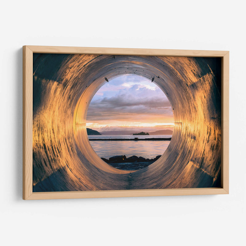 Atardecer radial | Cuadro decorativo de Canvas Lab