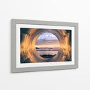 Atardecer radial | Cuadro decorativo de Canvas Lab