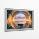 Atardecer radial | Cuadro decorativo de Canvas Lab