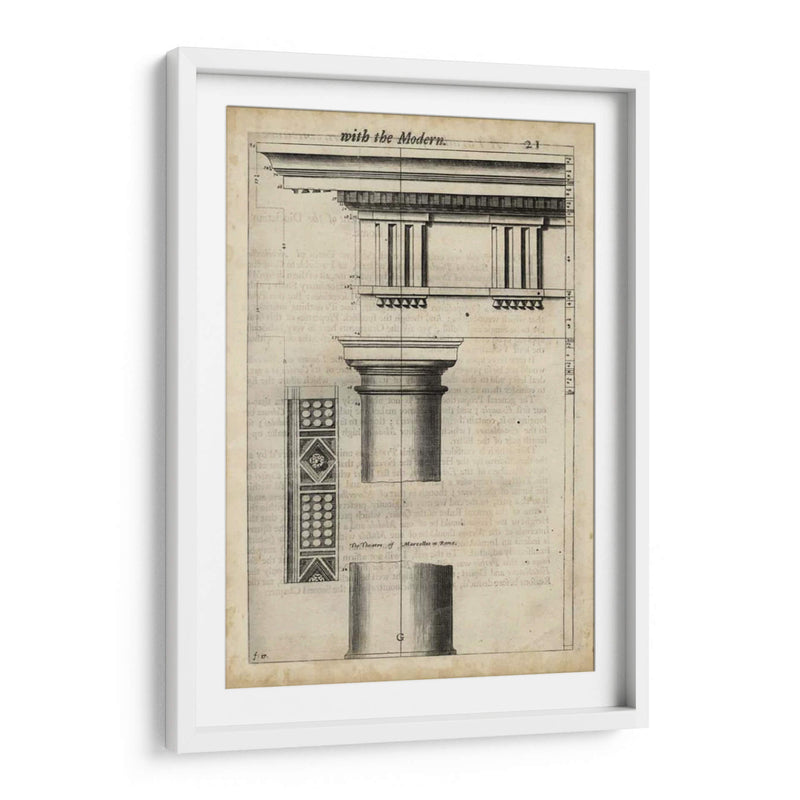 Arquitectura Antigua Viii - John Evelyn | Cuadro decorativo de Canvas Lab
