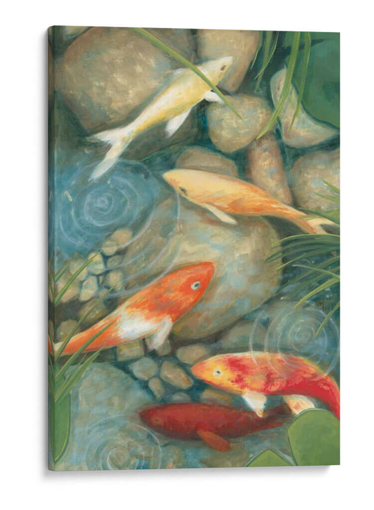 Reflejando Koi I - Megan Meagher | Cuadro decorativo de Canvas Lab