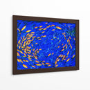Banco de peces naranjas | Cuadro decorativo de Canvas Lab