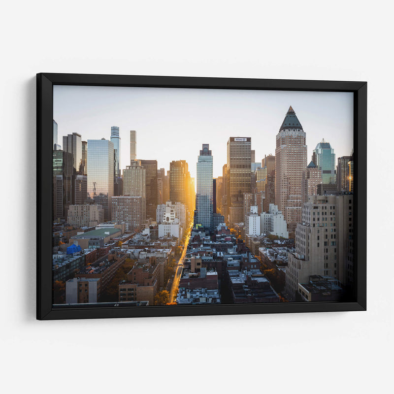 Calle dorada en Nueva York | Cuadro decorativo de Canvas Lab