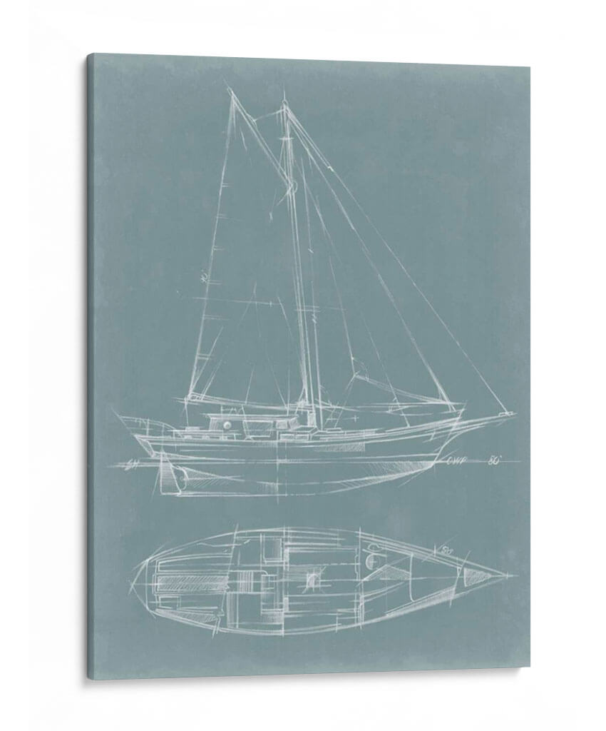 Yate Bocetos Iii - Ethan Harper | Cuadro decorativo de Canvas Lab