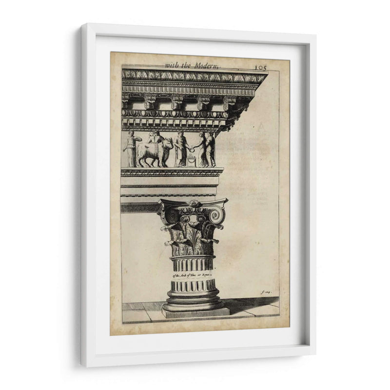 Arquitectura Antigua V - John Evelyn | Cuadro decorativo de Canvas Lab