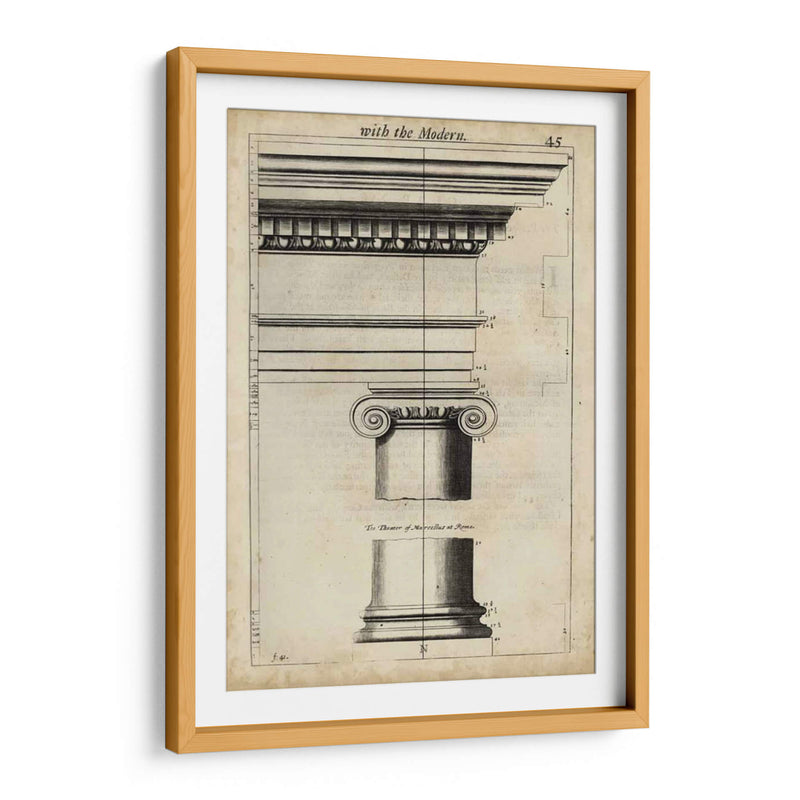 Arquitectura Antigua Vi - John Evelyn | Cuadro decorativo de Canvas Lab